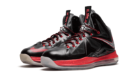 Nike Lebron X+ BLACK/CHROME-UNVRSTY RD-CL GRY