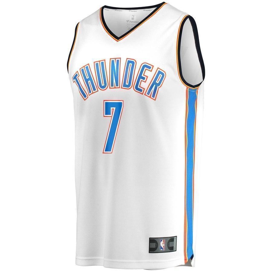 7-Carmelo Anthony Oklahoma City Thunder  Jersey White - Association Edition