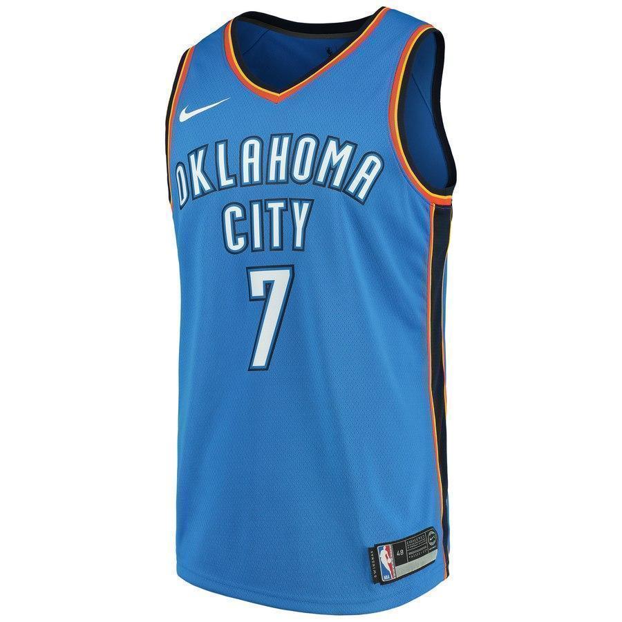 7-Carmelo Anthony Oklahoma City Thunder  Swingman Jersey Blue - Icon Edition