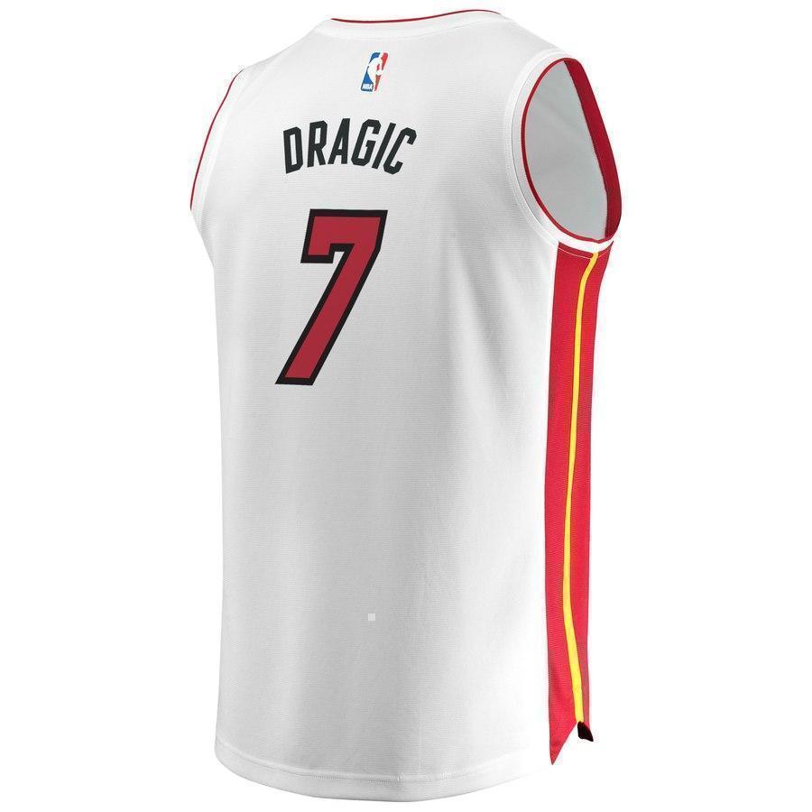7-Goran Dragic Miami Heat  Jersey - Association Edition – White