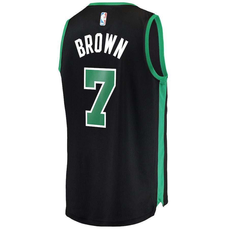 7-Jaylen Brown Boston Celtics  Jersey - Statement Edition - Black