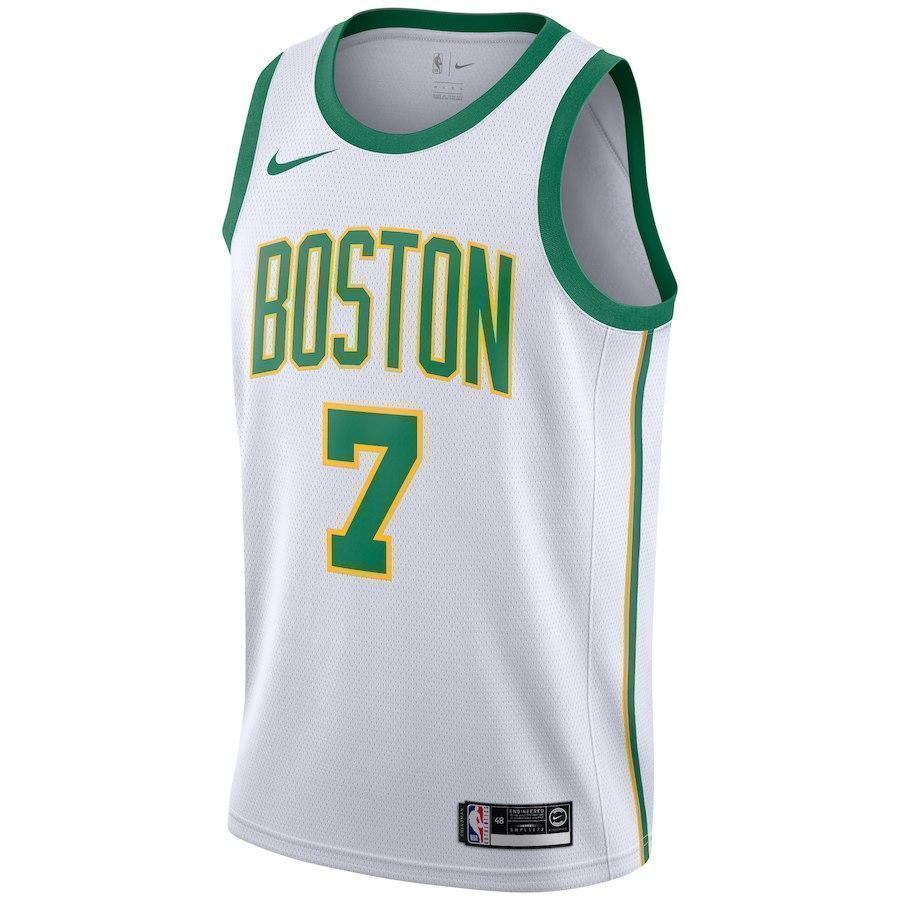 7-Jaylen Brown Boston Celtics Swingman Jersey – City Edition – White