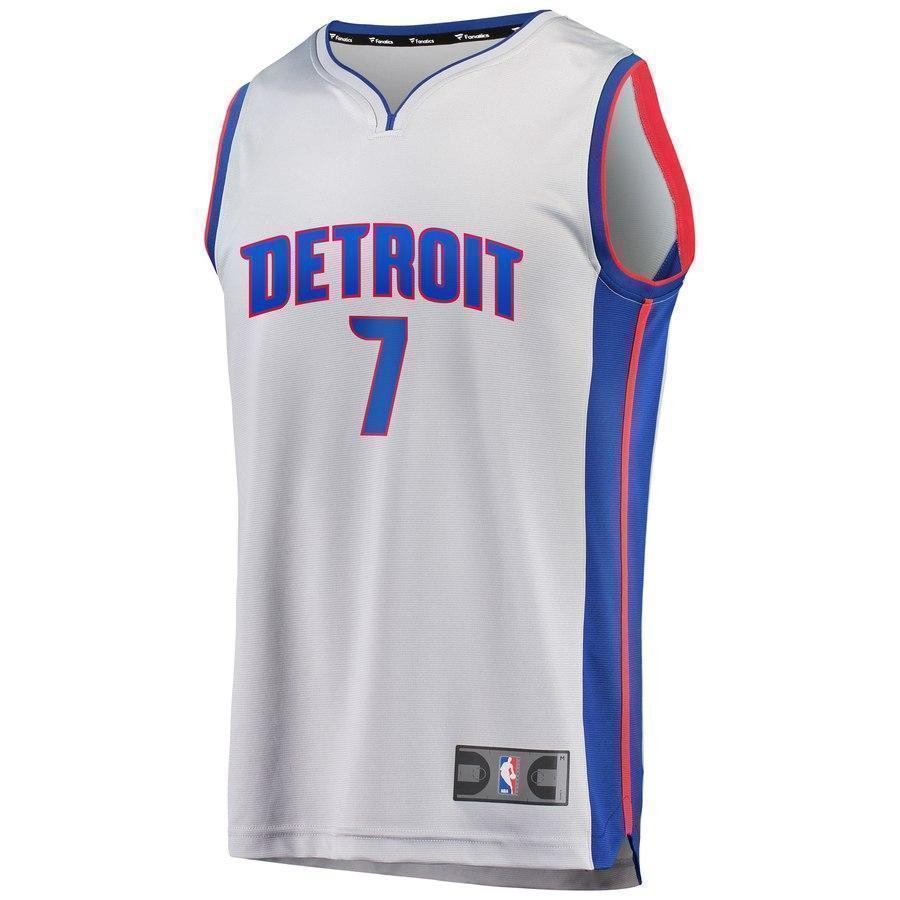 7-Stanley Johnson Detroit Pistons  Jersey Gray - Statement Edition