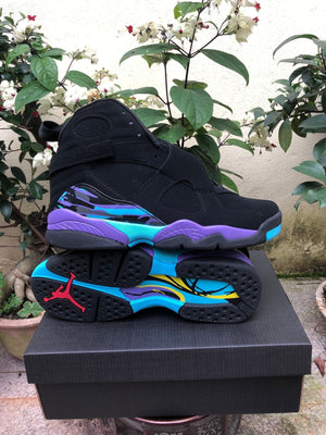 Nike AIR Jordan 8 Men's Sneakers Black Purple