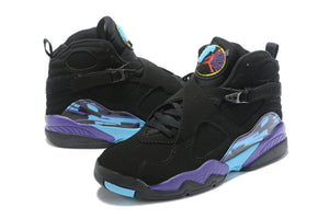 Nike Jordan 8 Men's Sneakers Black Purple