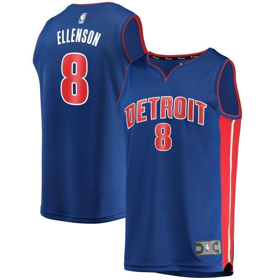 8-Henry Ellenson Detroit Pistons Jersey - Icon Edition – Blue
