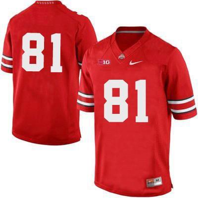 #81 Ohio State Buckeyes Nike Football Jersey - Red