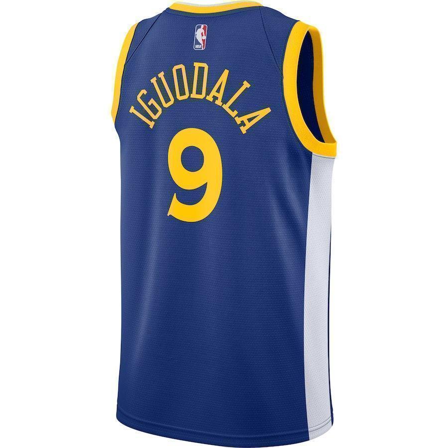 9-Andre Iguodala Golden State Warriors Swingman Jersey Blue - Icon Edition