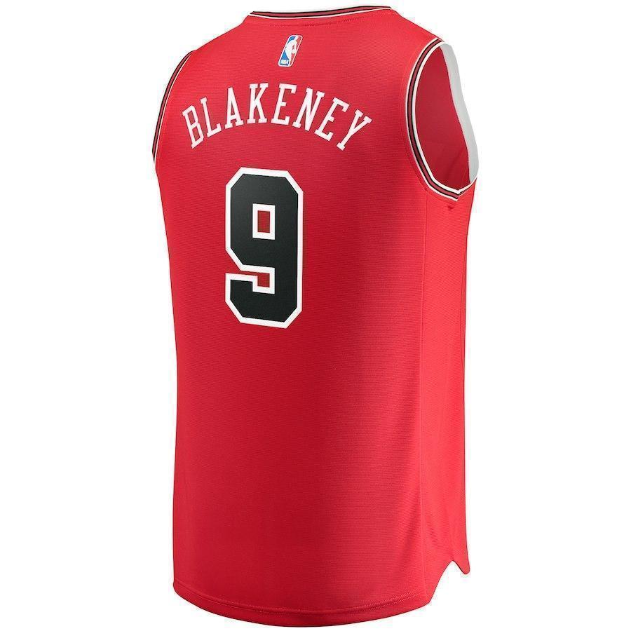 9-Antonio Blakeney Chicago Bulls  Jersey Red - Icon Edition