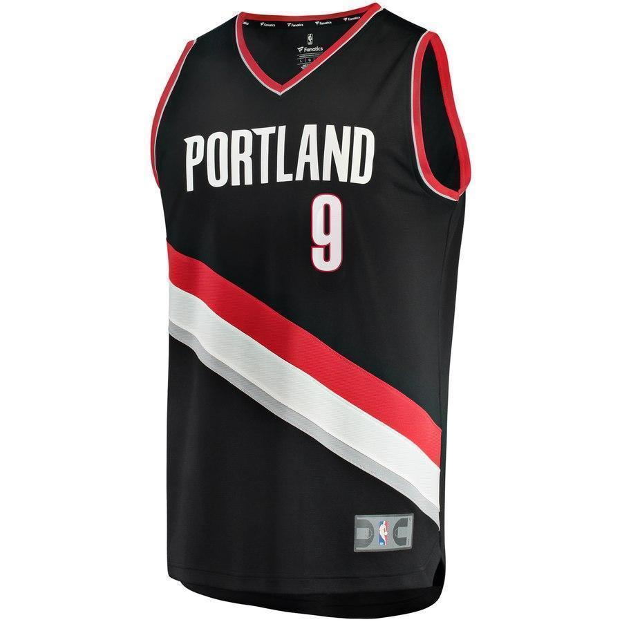 9-Gary Trent Jr. Portland Trail Blazers  Jersey - Icon Edition - Black