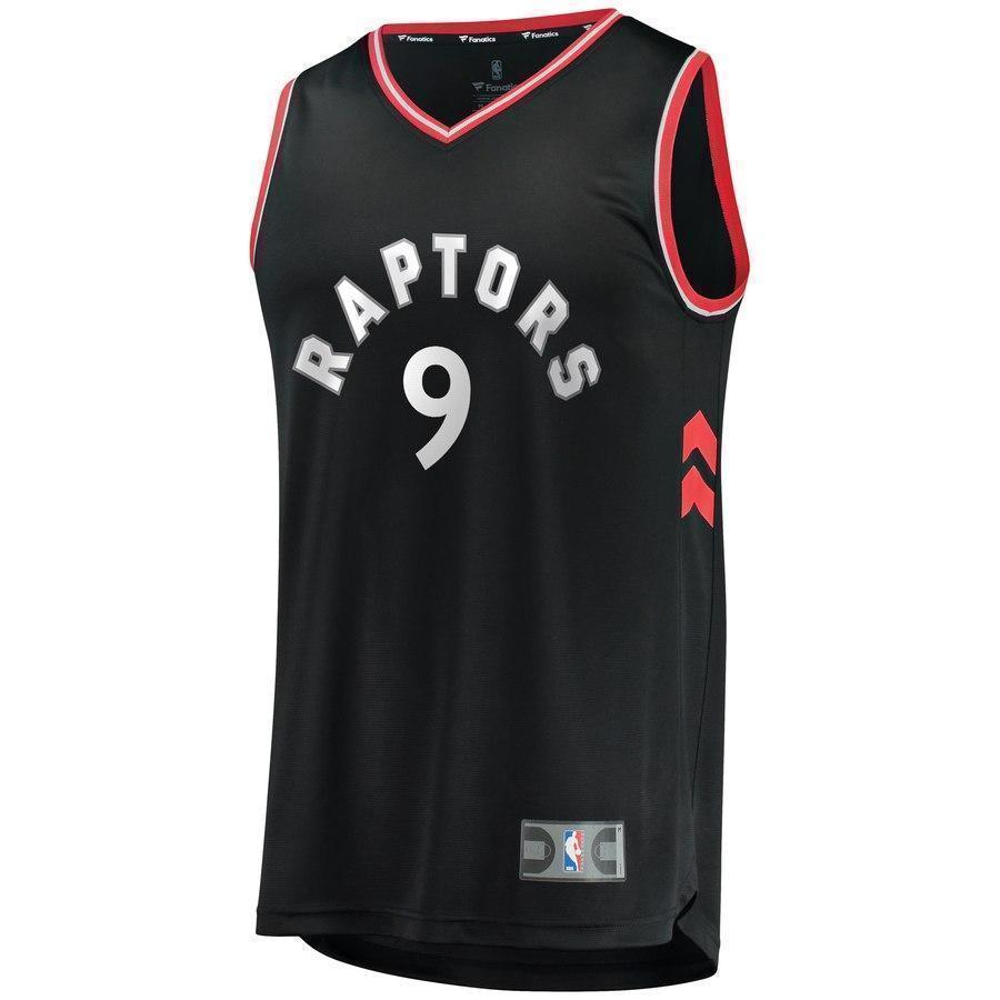 9-Serge Ibaka Toronto Raptors Jersey Black - Statement Edition