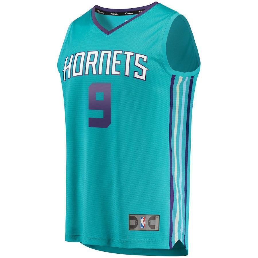 9-Tony Parker Charlotte Hornets Jersey - Icon Edition - Teal