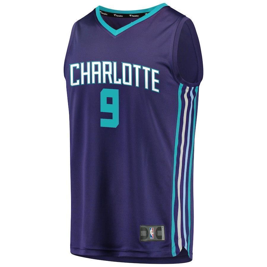 9-Tony Parker Charlotte Hornets Jersey - Statement Edition - Purple