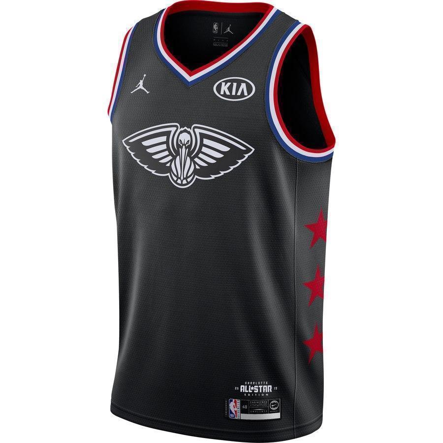 Anthony Davis New Orleans Pelicans Jordan Brand 2019 NBA All-Star Game Finished Swingman Jersey – Black