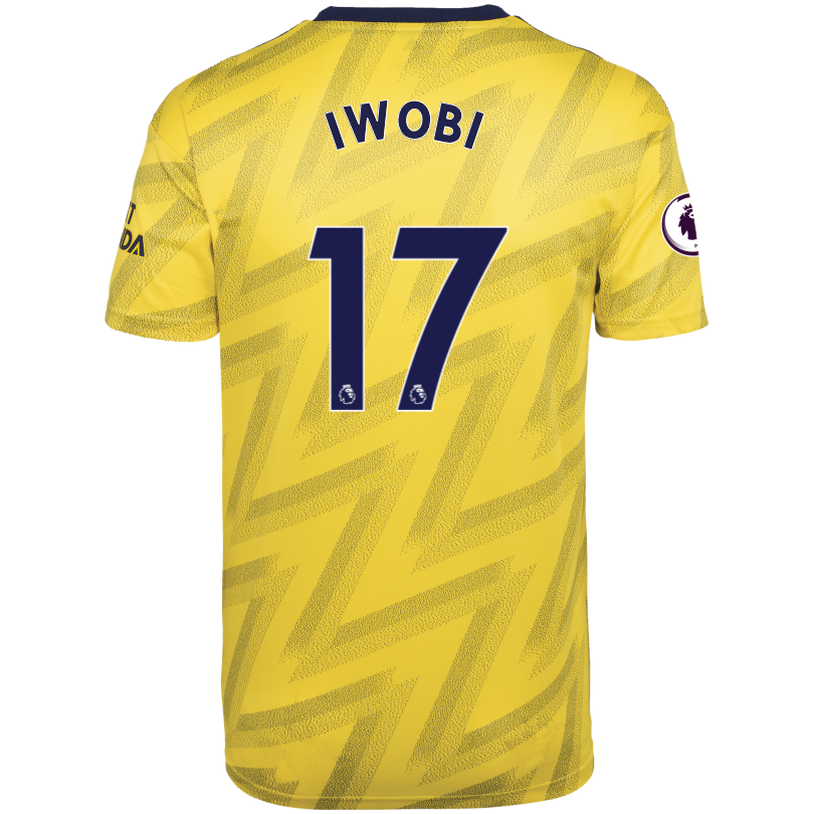 Alex Iwobi 17 Arsenal Away Soccer Jersey 2019-20