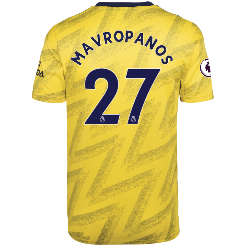 Konstantinos Mavropanos 27 Arsenal Away Soccer Jersey 2019-20