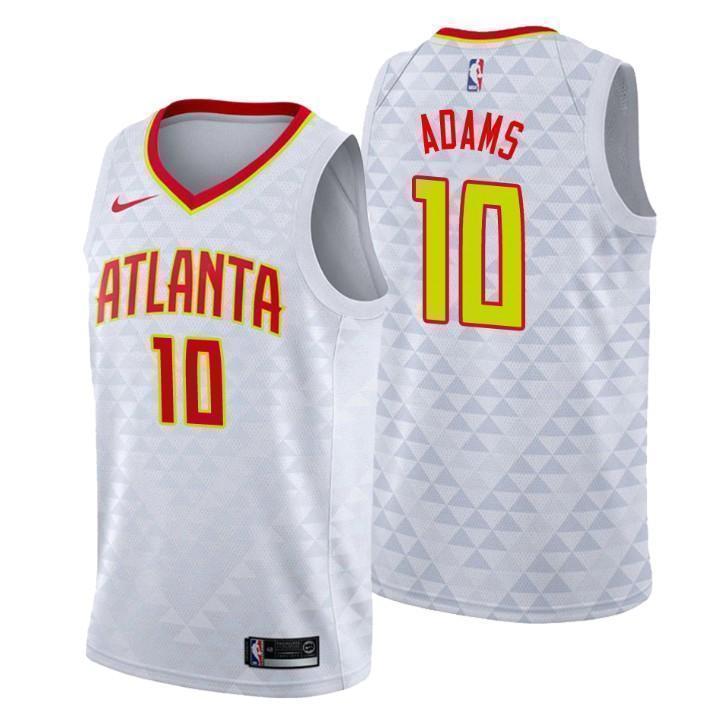 Atlanta Hawks #10 Jaylen Adams Association White Swingman Jersey