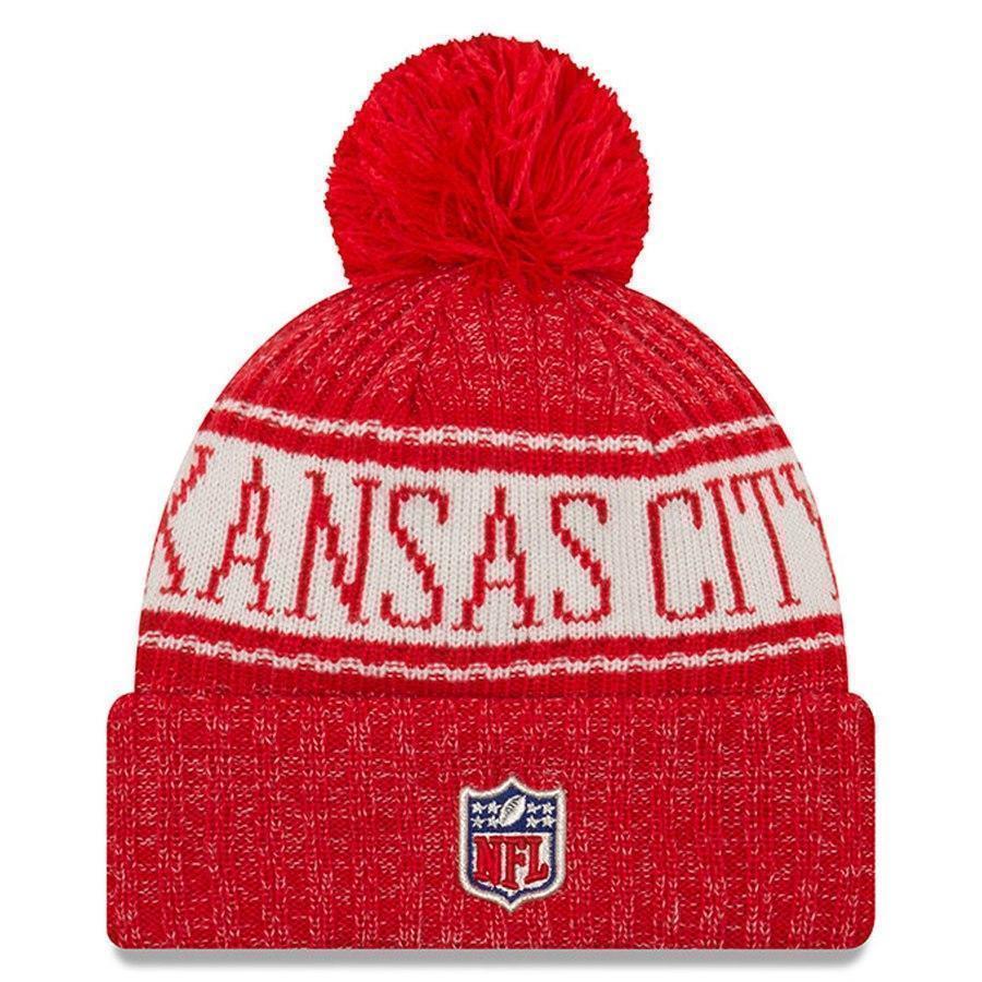 Kansas City Chiefs New Era 2019 Cold Weather Knit Hat – Red