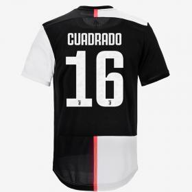 Juan Cuadrado #16 Juventus Home Soccer Jersey 2019-20 Jersey