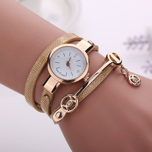 Women Golden Strap Quartz watch Wristwatch