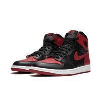 Men's Jordan 1 Retro High OG Basketball Shoes - Red Black