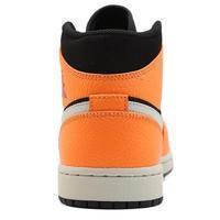 Men's Jordan 1 High Basketball Shoes - Orange Black