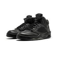 Men's Jordan 5 Retro Basketball Shoes - Black