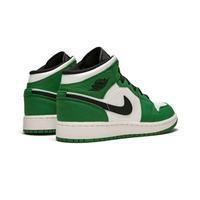 Men's Mid Jordan 1 Basketball Shoes - Green