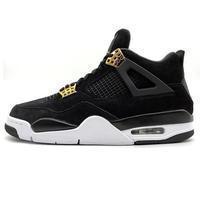 Men's Jordan 4 Luxury Basketball Shoes - Black