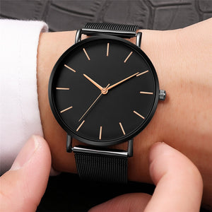 Simplicity Modern Quartz Watch Women Mesh Stainless Steel