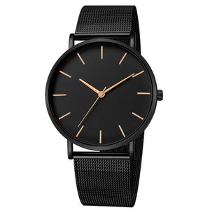 Simplicity Modern Quartz Watch Women Mesh Stainless Steel