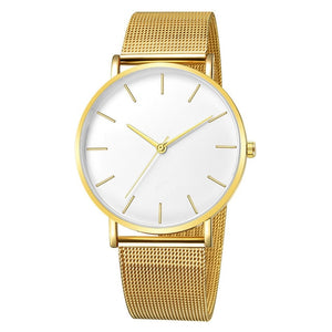 Simplicity Modern Quartz Watch Women Mesh Stainless Steel