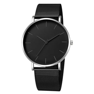 Simplicity Modern Quartz Watch Women Mesh Stainless Steel