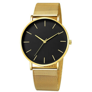 Simplicity Modern Quartz Watch Women Mesh Stainless Steel