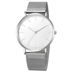 Simplicity Modern Quartz Watch Women Mesh Stainless Steel