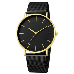 Simplicity Modern Quartz Watch Women Mesh Stainless Steel