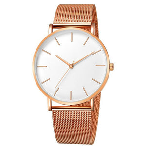 Simplicity Modern Quartz Watch Women Mesh Stainless Steel