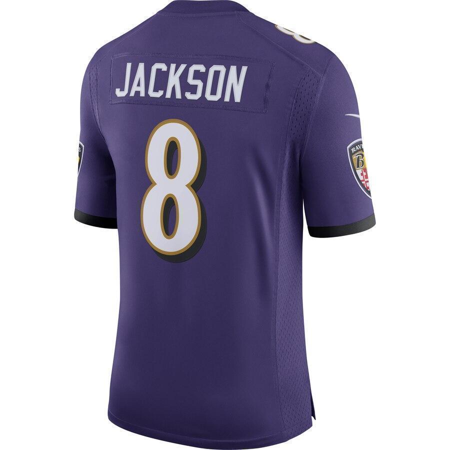 Lamar Jackson Baltimore Ravens Nike 100th Season Vapor Limited Jersey - Purple