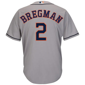 Alex Bregman Houston Astros Majestic Road Official Cool Base Player Jersey - Gray