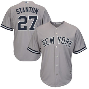 Giancarlo Stanton New York Yankees Majestic Cool Base Replica Player Jersey - Gray