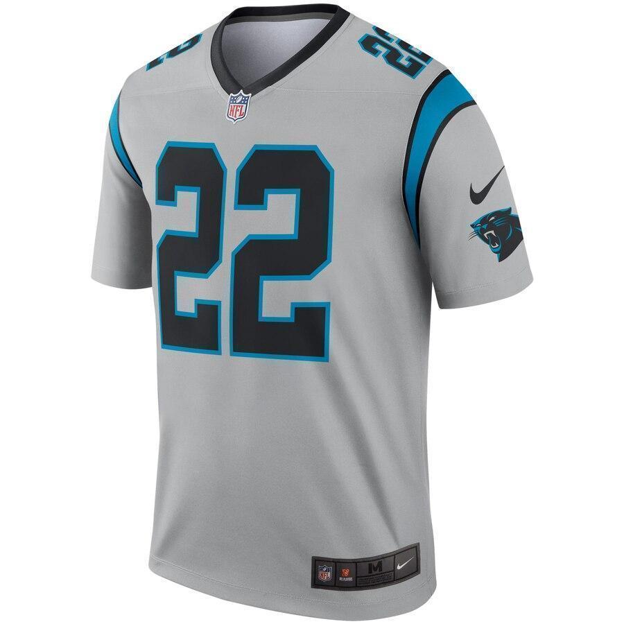 Christian McCaffrey Carolina Panthers Nike Inverted Legend Jersey - Silver