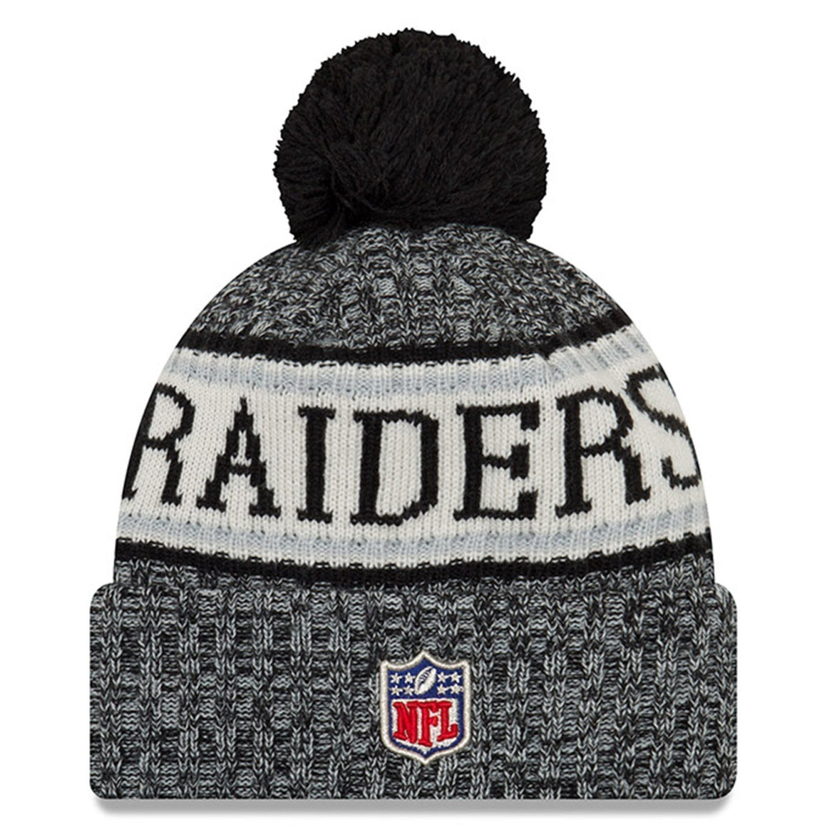 Oakland Raiders New Era 2019 Knit Hat – Black