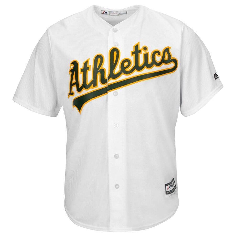Khris Davis Oakland Athletics Majestic Home Official Cool Base Replica Player Jersey - White