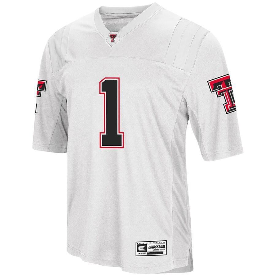 Texas Tech Red Raiders Colosseum Football Jersey - White