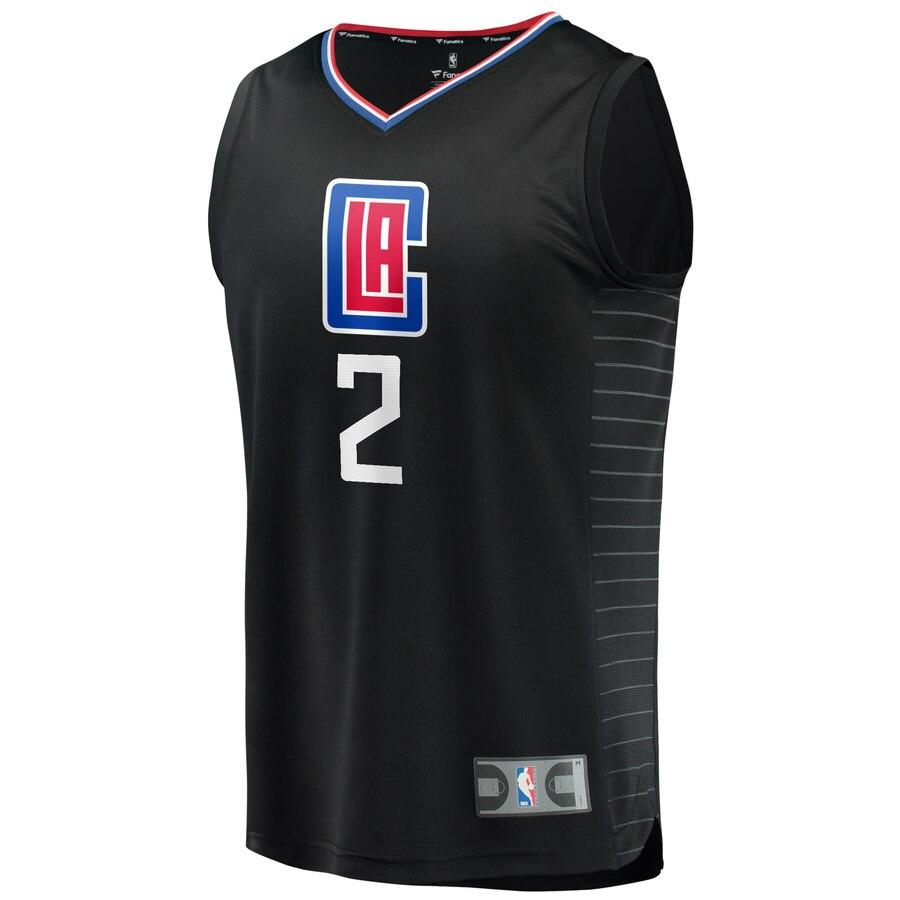 Kawhi Leonard LA Clippers Fanatics Branded Fast Break Replica Jersey Black - Statement Edition