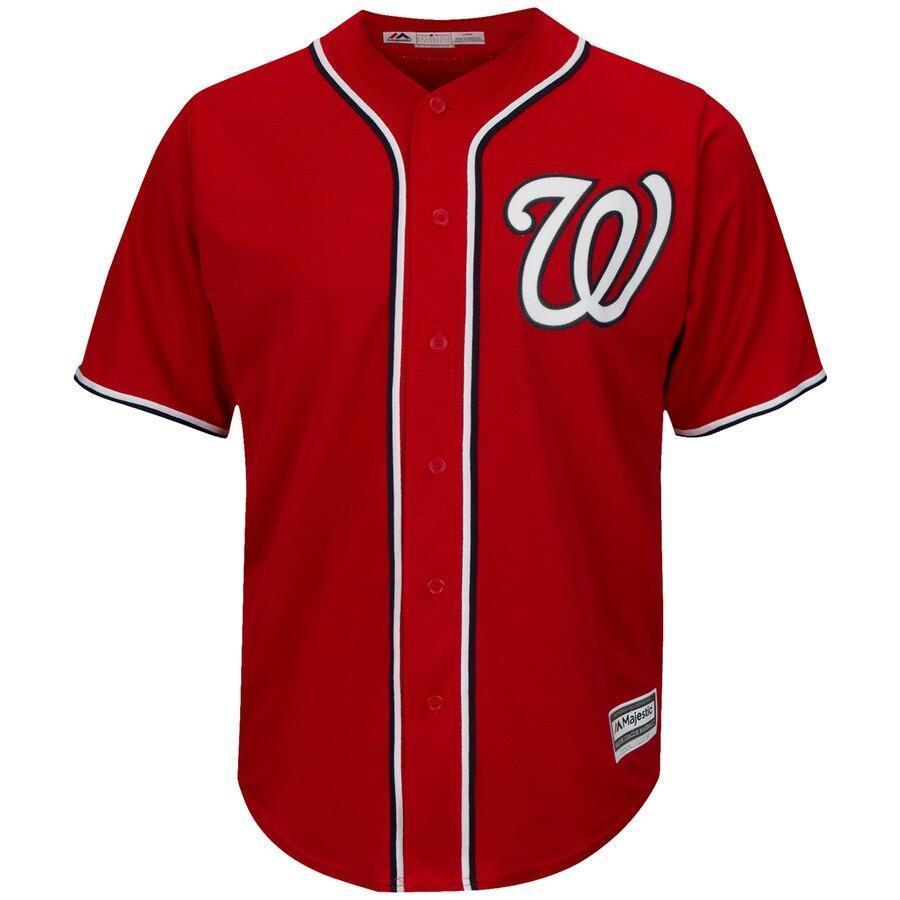 Stephen Strasburg Washington Nationals Majestic Alternate Official Cool Base Player Jersey - Scarlet