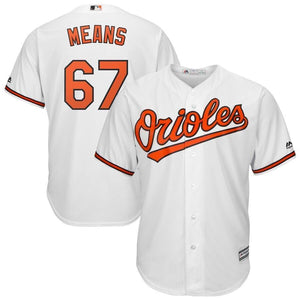 John Means Baltimore Orioles Majestic Official Cool Base Player Jersey - White