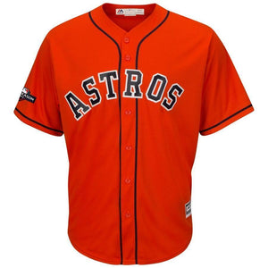 Jose Altuve Houston Astros Majestic 2019 Postseason Official Cool Base Player Jersey - Orange