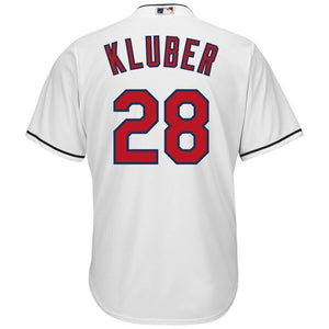 Corey Kluber Cleveland Indians Majestic Cool Base Player Jersey - White