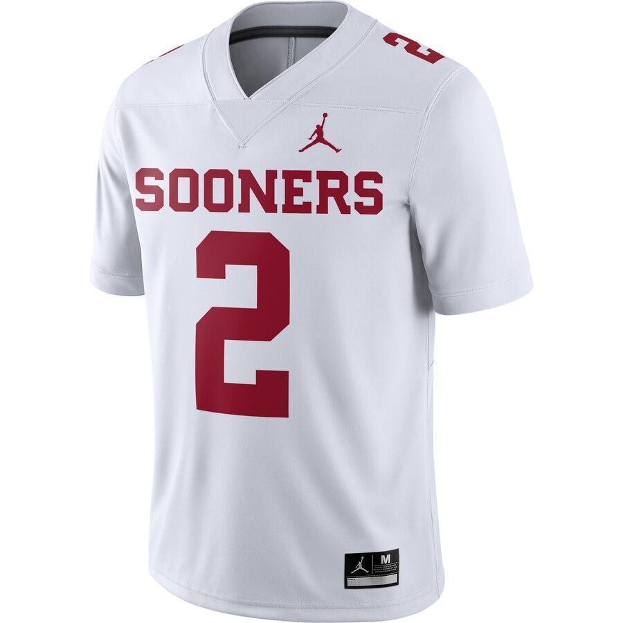 #2 Oklahoma Sooners Jordan Brand Game Jersey - White